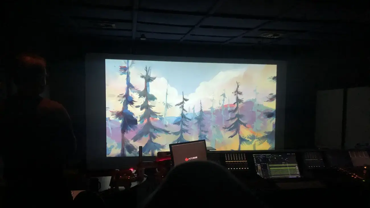 Projection d’un film d’animation